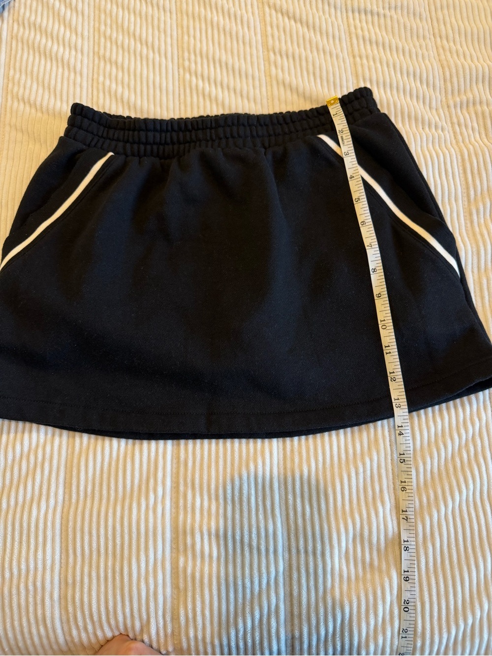 PINK Victoria's Secret Black Casual Knit Skirt - Picture 4 of 6